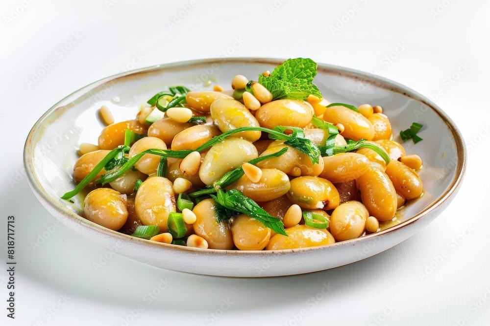Elegant Dish of Braised Baby Lima Beans with Lemon Elegant Dish of Braised Baby Lima Beans with Lemon