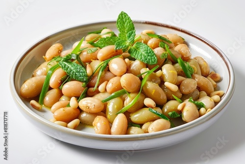 Beautifully Presented Baby Lima Beans Braised in Lemon and Butter