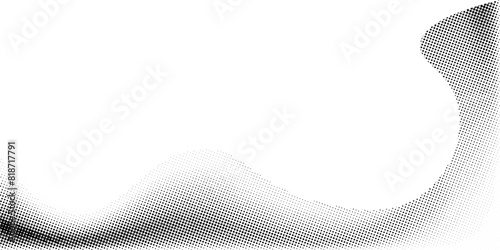 Halftone background vector. Monochrome Abstract dot, Gradient halftone dots for background pattern and texture.