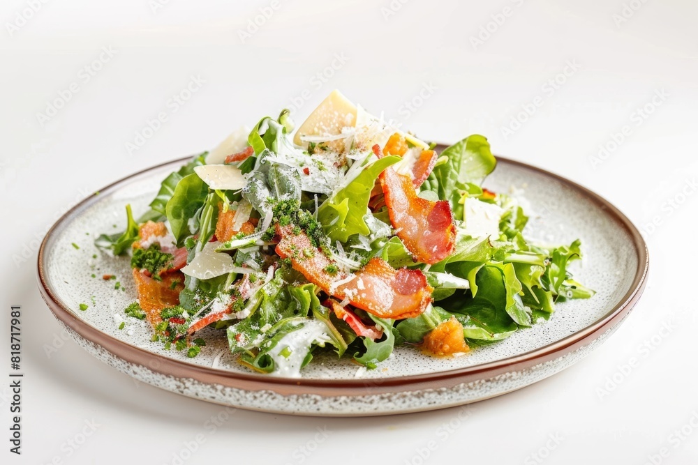 Succulent Bacon and Parmesan Salad with Creamy Dressing Succulent Bacon and Parmesan Salad with Creamy Dressing