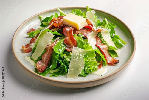Decadent Bacon and Parmesan Salad with Creamy Dressing
