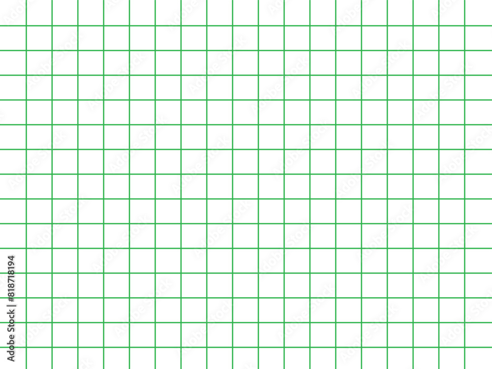 green grid square graph line full page on white paper background green grid square graph line full page on white paper background