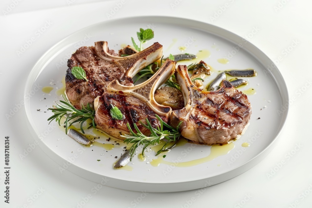 Juicy Lamb Chops Scottaditto with Tangy Vinaigrette Juicy Lamb Chops Scottaditto with Tangy Vinaigrette