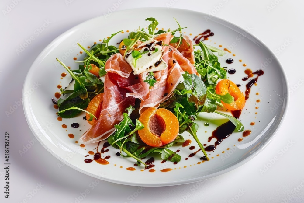 Vibrant Baby Greens with Sautéed Apricots and Sheep's Cheese