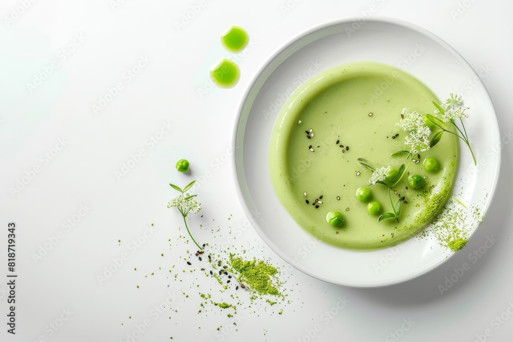 Chic Baby Cuisine: Elegant Garden Pea Puree Dish Chic Baby Cuisine: Elegant Garden Pea Puree Dish