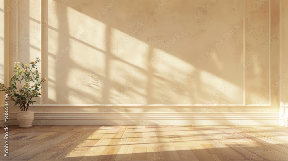 minimalistic abstract gentle light beige background ,light and intricate shadow from the window. minimalistic abstract gentle light beige background ,light and intricate shadow from the window.