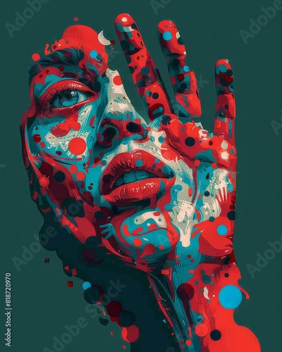 A beautiful vibrant abstract illustration for graphic design