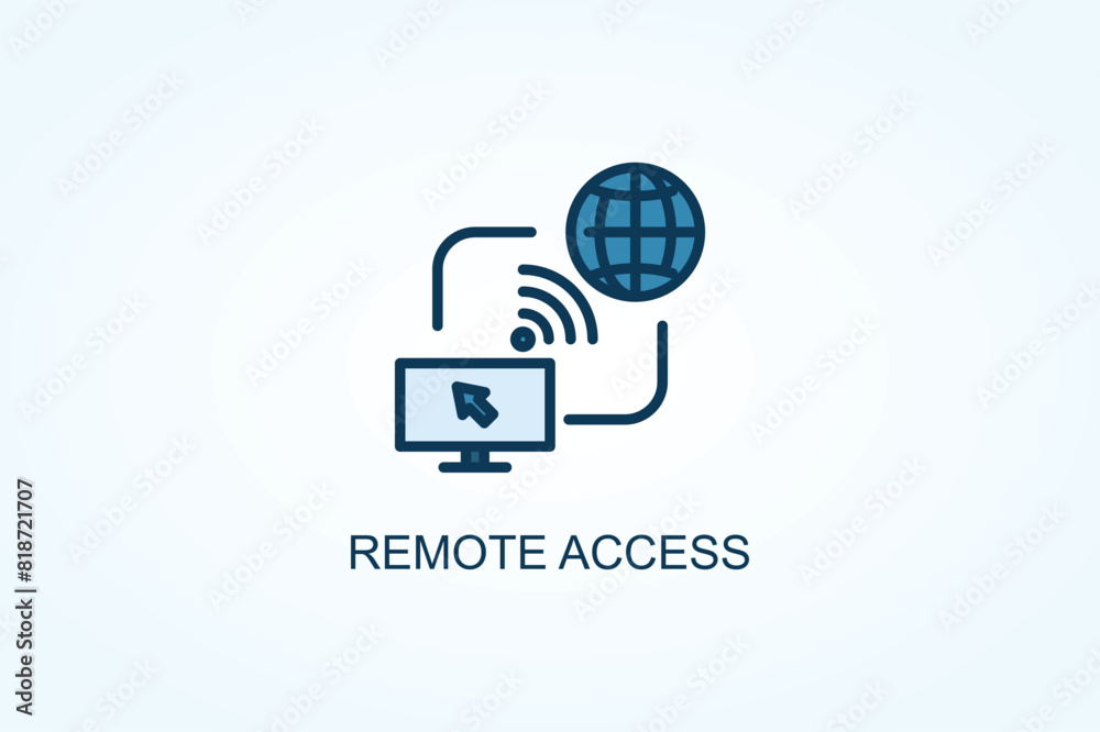 Remote Access vector or logo sign symbol illustration Remote Access vector or logo sign symbol illustration
