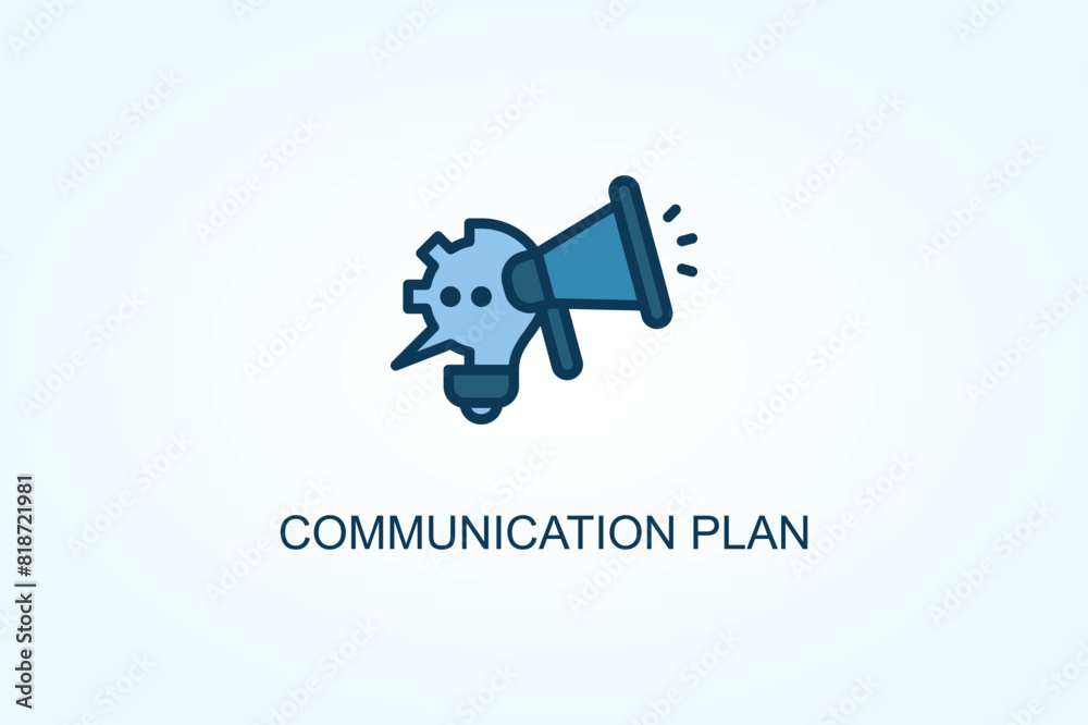 Communication Plan vector or logo sign symbol illustration Communication Plan vector or logo sign symbol illustration