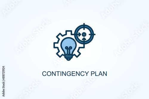Contingency Plan vector or logo sign symbol illustration