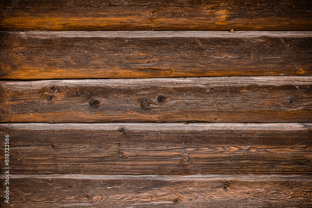 Old natural wooden wall background Old natural wooden wall background