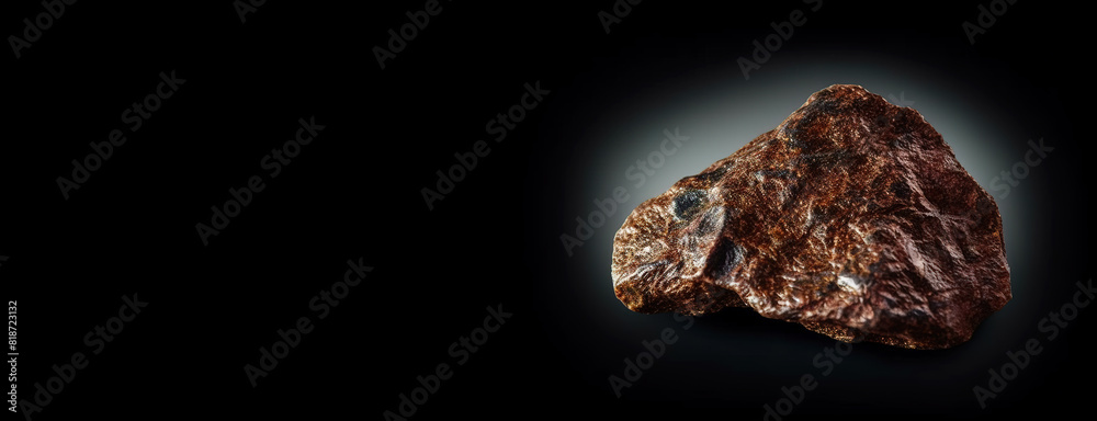 Tephroite fossil mineral stone. Geological crystalline fossil. Dark background close-up. Tephroite fossil mineral stone. Geological crystalline fossil. Dark background close-up.
