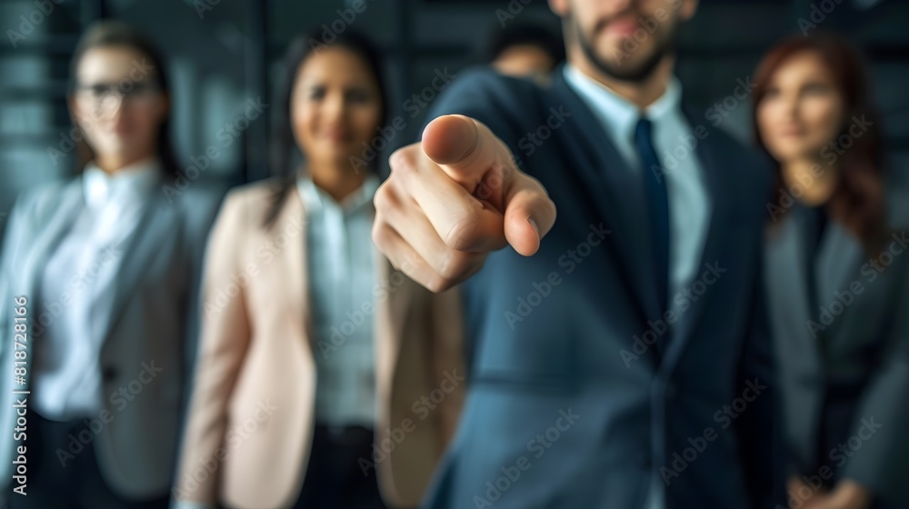 business person pointing finger employer chooses business person pointing finger employer chooses