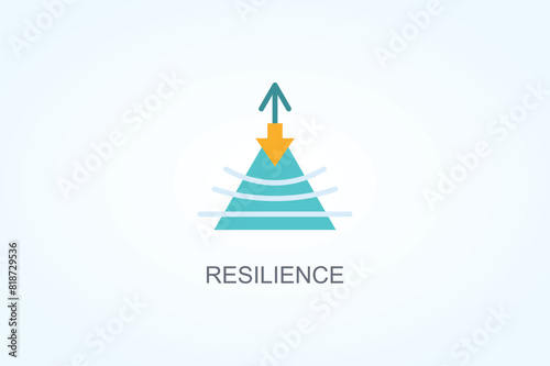 Resilience Vector  Or Logo Sign Symbol Illustration