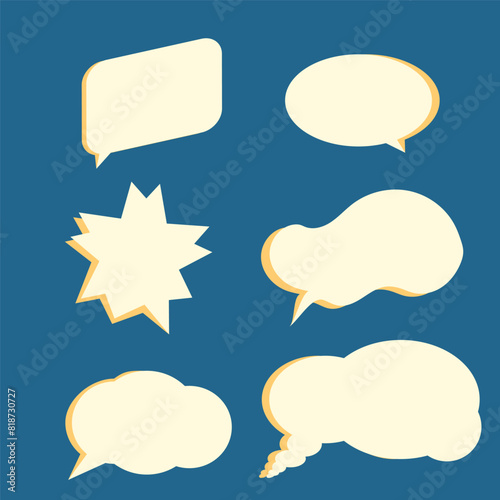 3d speech bubble vector design