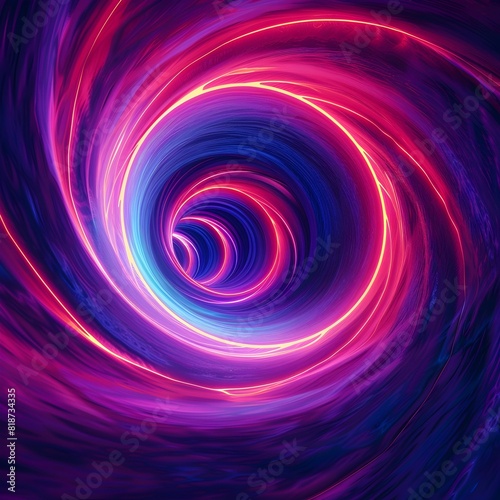 Pulsing Neon Vortex A Captivating Digital Backdrop for Dynamic Product Showcasing and Branding