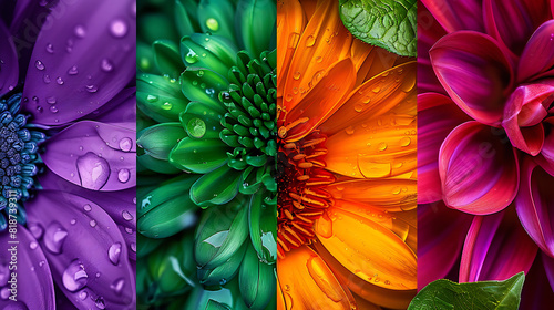 Chromatic Whirlwind: A Symphony of Secondary Colors photo