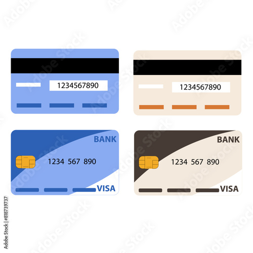 ATM card vector icon design