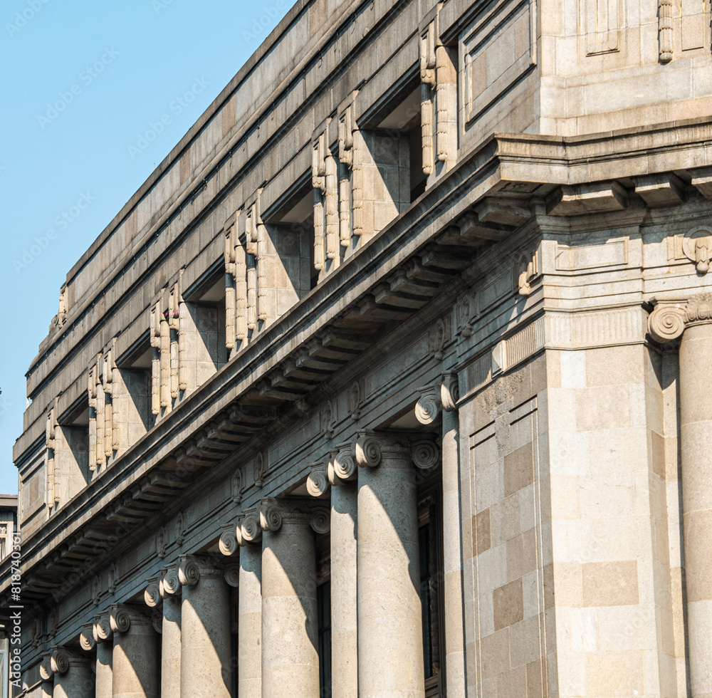 Historic building in Wuhan showcasing exquisite columns Historic building in Wuhan showcasing exquisite columns
