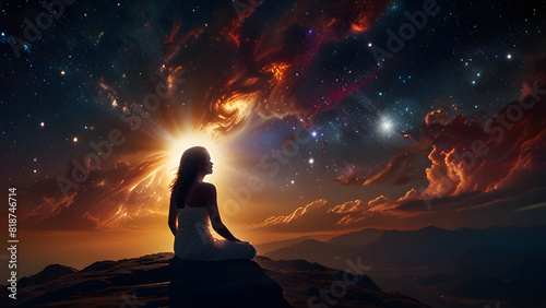 sunset in the sky