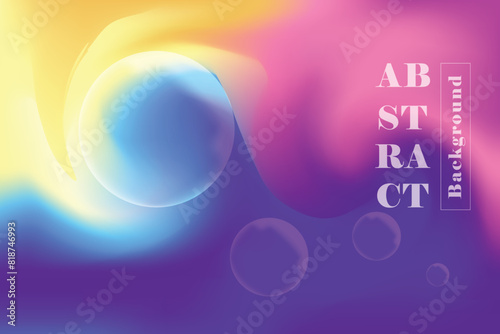 Trendy gradient background with vibrant colors design