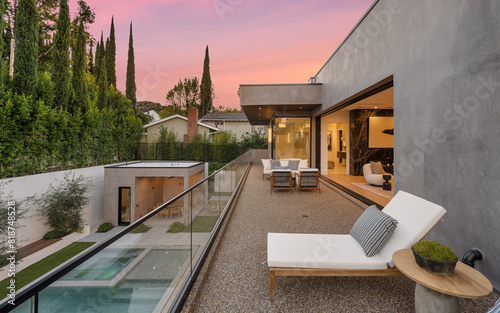 New Construction Home in Tarzana suburban neighborhood, California