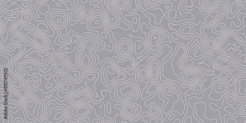 Line art pattern representing imaginary elevation maps in abstract style

