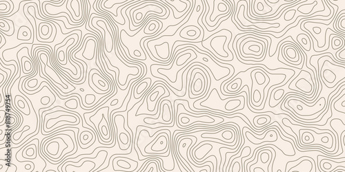 Seamless abstract pattern based on fictional terrain elevation designs

