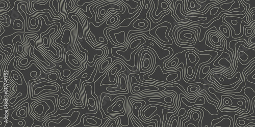 Seamless abstract pattern based on fictional terrain elevation designs

