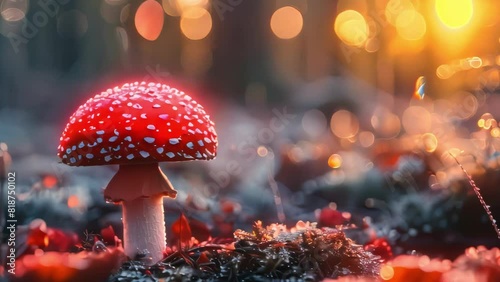 mushroom in the wood photo