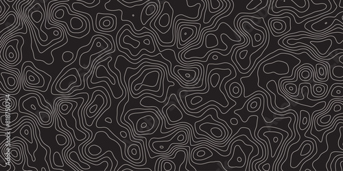 Creative background of contour lines simulating topographic elevation

