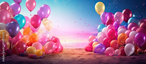 Happy birthday Let s celebrate this special day together. Creative banner. Copyspace image photo