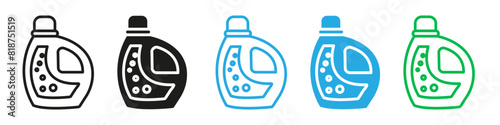 liquid detergent icon mark in filled style