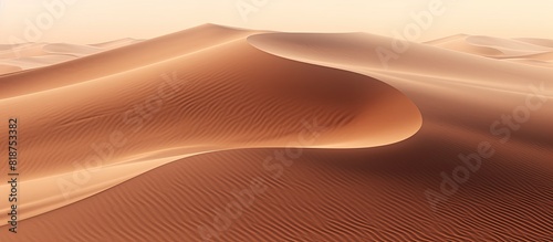 A detailed copy space image of sand textures in the desert