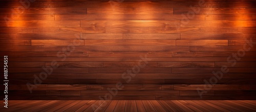 Background with a vibrant wooden wall providing ample copy space image