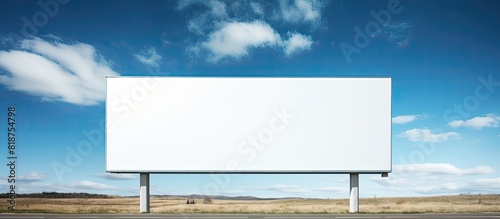 A blank billboard with copy space image