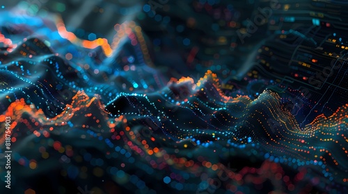 Magnified view of a specific segment of a stock graph  emphasizing the intricate patterns of market movements  captured with crisp HD resolution.
