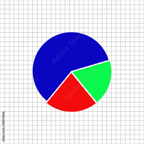 pie chart icon vector design