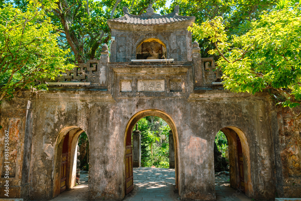The Marble Mountains temple ruins in Da Nang, Vietnam