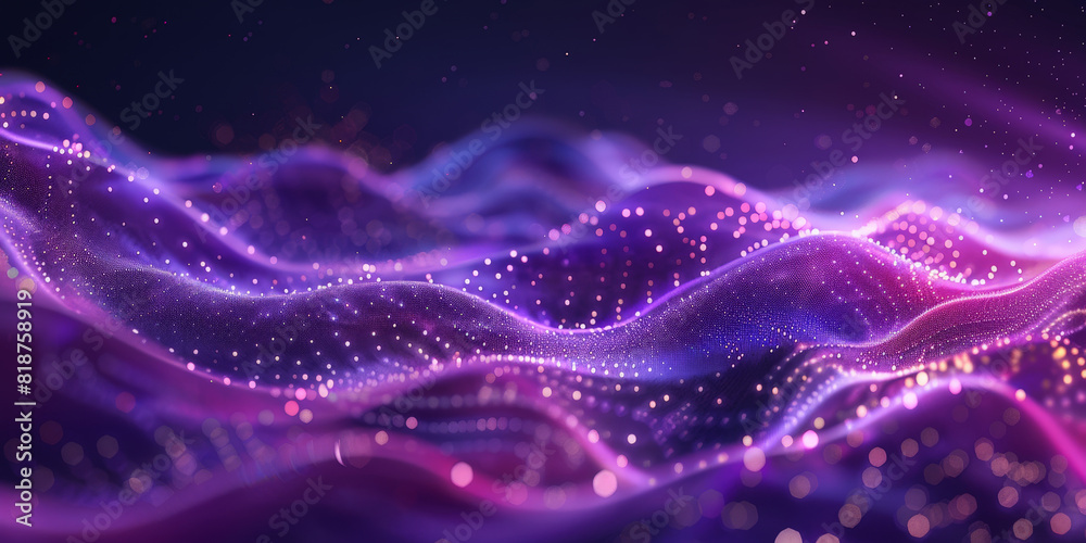 abstract futuristic background with purple glowing neon moving high speed wave lines and bokeh lights. Data transfer concept Fantastic wallpaper, pink blue frequency signal waves as particles
abstract futuristic background with purple glowing neon moving high speed wave lines and bokeh lights. Data transfer concept Fantastic wallpaper, pink blue frequency signal waves as particles