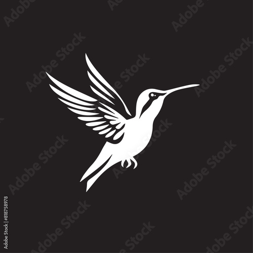 Hummingbird in cartoon, doodle style. Image for t-shirt, web, mobile apps and ui. Isolated 2d vector illustration in logo, icon, sketch style, Eps 10. AI Generative