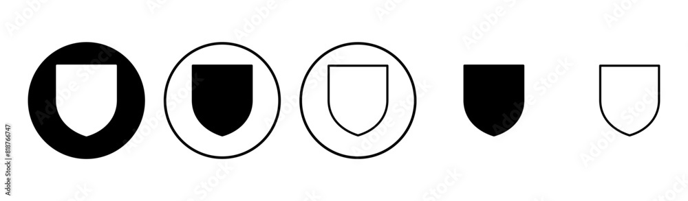 Shield icon set. Protection icon vector. Security vector icon