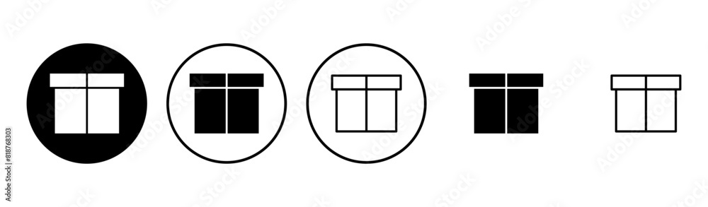 Box icon set. box vector icon, package, parcel Box icon set. box vector icon, package, parcel