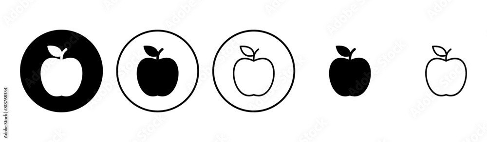 Apple icon set. Apple vector icon. apple symbols for your web design. Apple icon set. Apple vector icon. apple symbols for your web design.