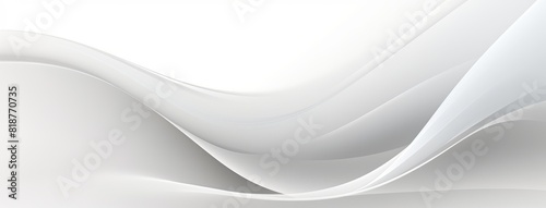 Abstract white wave background with smooth lines, minimalist designs, modern presentations, sleek websites, and clean digital artworks. Perfect for creating white geometric abstract background