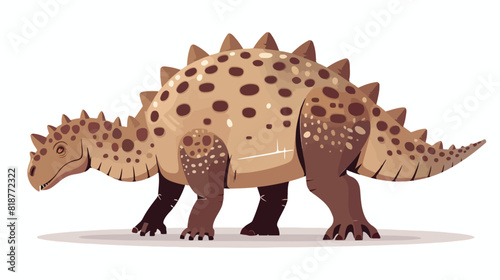 Ankylosaurus prehistoric ancient dino. Extinct big di