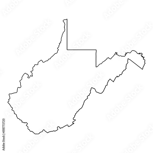 Outline of the state of West Virginia