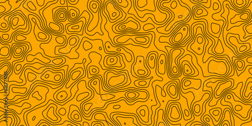 Visual terrain simulation rendered in hand-drawn abstract line style

