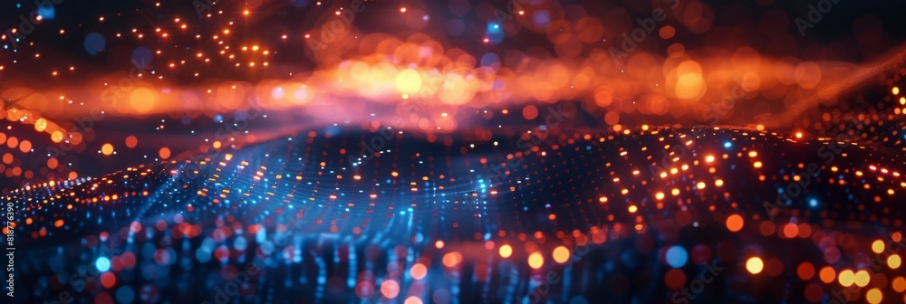 Obraz premium Technological abstract background digital communication