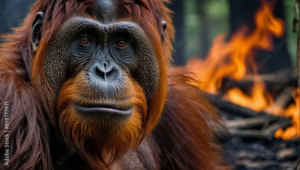 orangutans and forest fires	